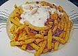 Penne mit Hack und Knoblauch-Joghurt