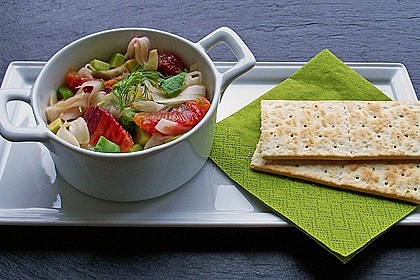 Fenchelsalat mit Avocado und Ingwervinaigrette