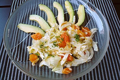 Fenchelsalat mit Avocado und Ingwervinaigrette 1
