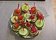 Lachsh&auml;ppchen auf  Party Pumpernickel