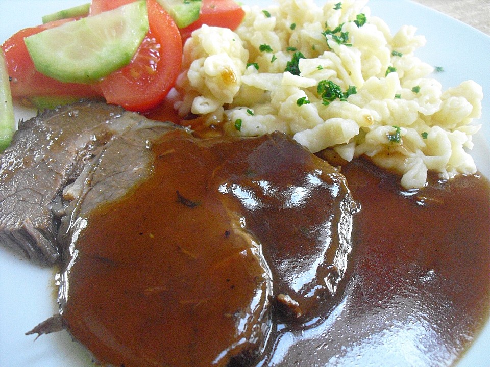 Rinderbraten in Rotweinsoße (Rezept mit Bild) von flavio06 | Chefkoch.de