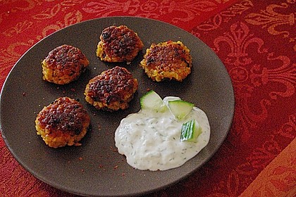 Linsenb&auml;llchen mit Tzatziki 1