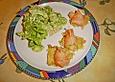 Tortilla aus Chips mit Lachs