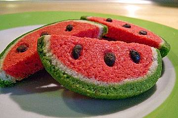 Wassermelonenspaltenkekse