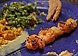 Asiatische Garnelenspie&szlig;e mit Ananas