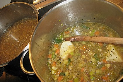 Linsensuppe à la Mama 5