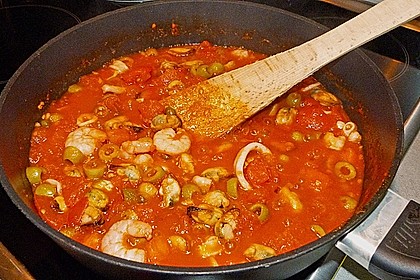 Spaghetti mit Meeresfr&uuml;chten