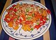 Thunfischpfanne oder Thunfischsalat mit Gem&uuml;se