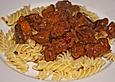 Hirschgulasch mit Waldpilzen