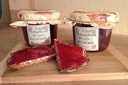 Weihnachtliche Kirschmarmelade 3