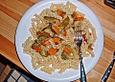 Chinesische Nudelpfanne