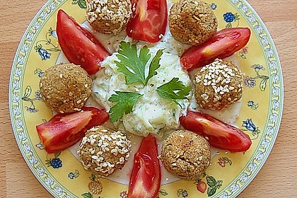 Schnelle Falafel in Pitabrot 3