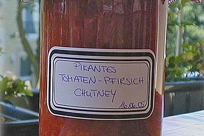 Pikantes Tomaten-Pfirsich-Chutney 5