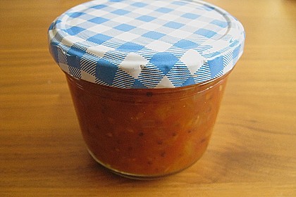 Pikantes Tomaten-Pfirsich-Chutney 3