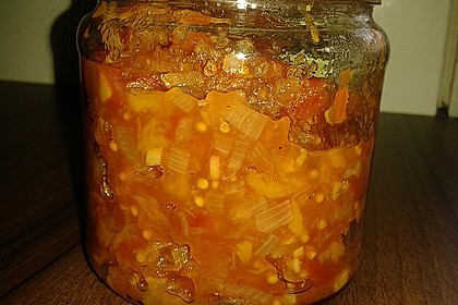 Pikantes Tomaten-Pfirsich-Chutney 4