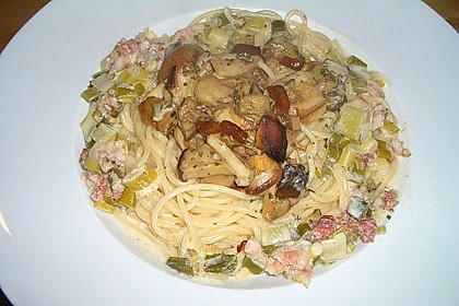 Spaghetti mit Steinpilzen 4