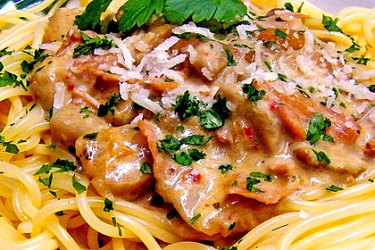 Spaghetti mit Steinpilzen 2