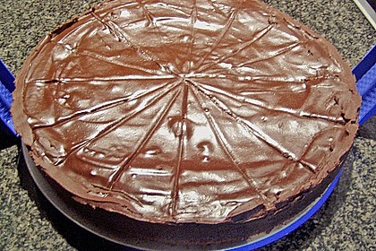 Schokoladenkuchen mit Quarkcreme 5