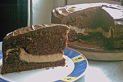 Schokoladenkuchen mit Quarkcreme 6