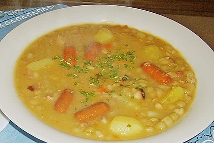 Erbsensuppe mit W&uuml;rstchen 1