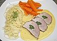 Gef&uuml;lltes Schweinsfilet in zarter Senfsauce