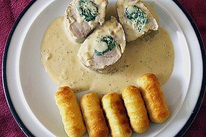 Gef&uuml;lltes Schweinsfilet in zarter Senfsauce 3