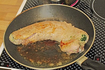 Gef&uuml;lltes Schweinsfilet in zarter Senfsauce 8
