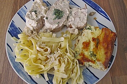 Gef&uuml;lltes Schweinsfilet in zarter Senfsauce 10