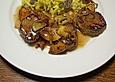 Wildschweinfilet mit &Auml;pfeln und Calvados