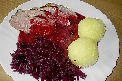 Entenbrust in rosa Pfeffer-Fruchtsauce 6