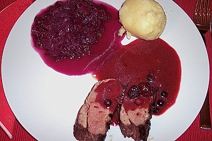 Entenbrust in rosa Pfeffer-Fruchtsauce 4