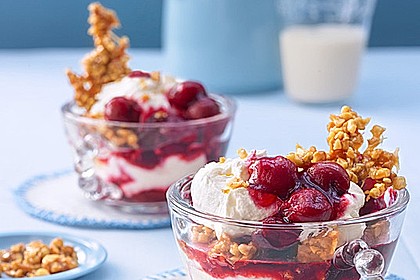 Frischkäse-Kirsch-Dessert