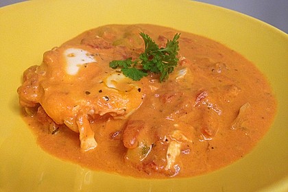 Eier in Tomatensugo 6