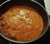 Tomatensuppe mit Hackkl&ouml;&szlig;chen (Bild)