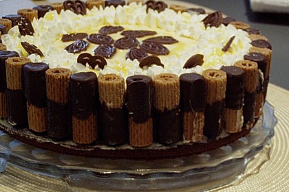 Waffelr&ouml;llchen - Eierlik&ouml;rtorte 9