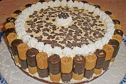 Waffelr&ouml;llchen - Eierlik&ouml;rtorte 11