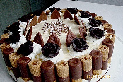 Waffelr&ouml;llchen - Eierlik&ouml;rtorte 21