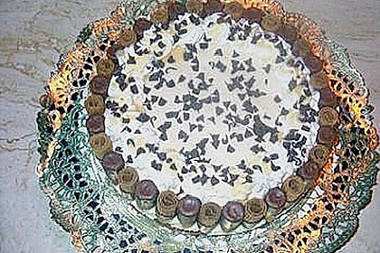 Waffelr&ouml;llchen - Eierlik&ouml;rtorte