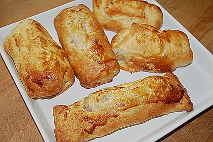 Bratwurst in Bl&auml;tterteig 6