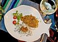 Tilapia-Filets auf einem Fenchelbett