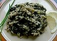 Spinatreis mit Zitrone
