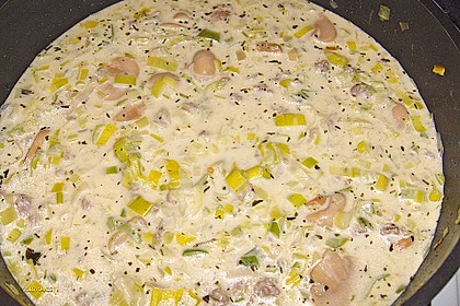Käse-Porree-Suppe