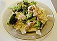 Tagliatelle mit Brokkoli und Huhn