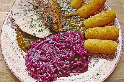 Bayerischer Schweinebraten mit Biersauce 8
