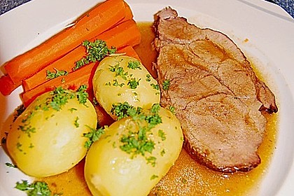 Bayerischer Schweinebraten mit Biersauce 4