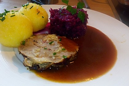 Bayerischer Schweinebraten mit Biersauce 2