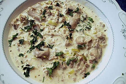 K&auml;sesuppe mit Hackfleisch 3