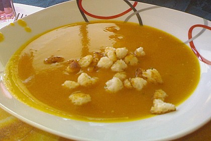 K&uuml;rbis - Kokos Suppe 4