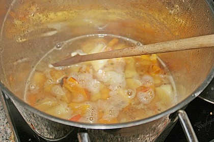 K&uuml;rbis - Kokos Suppe 6