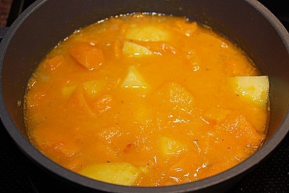 K&uuml;rbis - Kokos Suppe 20